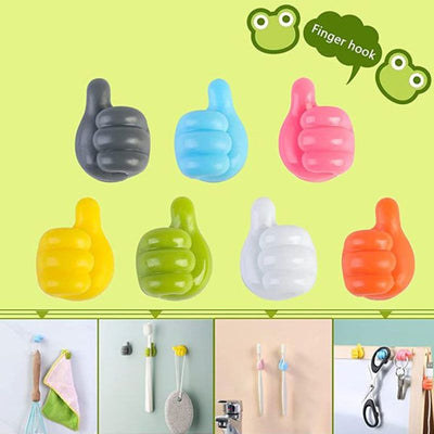 Silicone - Thumb Wall Hook (10-Pcs)