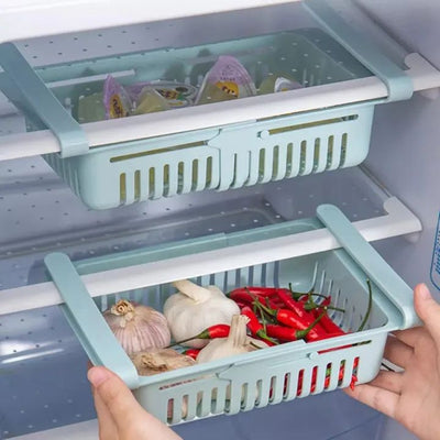 Adjustable Fridge Storage Basket