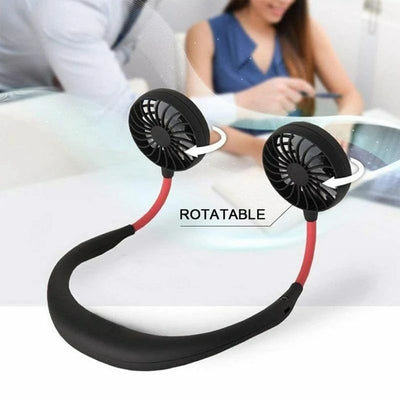 Hands-Free (Neck Band - Rechargeable Dual Fan)