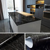 Self Adhesive - Black Marble Sheet (60CM x 2M)