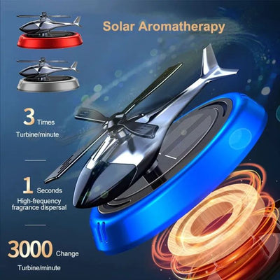 Helicopter Car Air Freshener - Solar