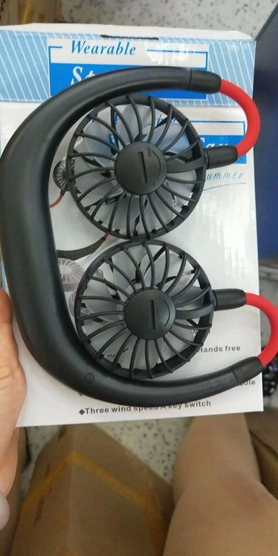 Hands-Free (Neck Band - Rechargeable Dual Fan)