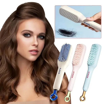 Self Cleaning Anti Static Massage Comb