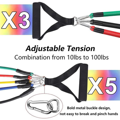 Power Exercise Resistance Band Set - 5 in 1