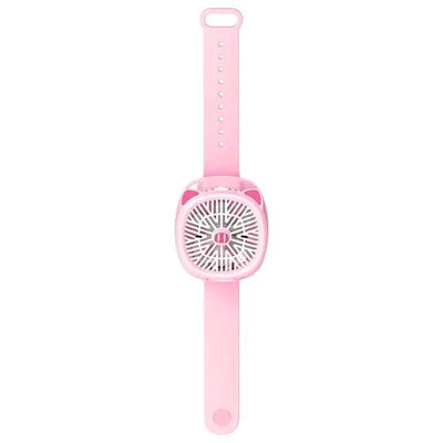 Cartoon Watch Fan With Wrist Strap - Rechargeable