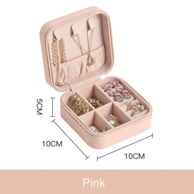 Jewelry Organizer Box for Travelling - Leather Box